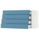 SEKTION / MAXIMERA Wall cabinet with 4 drawers, white/Lerhyttan blue, 36x15x20 "