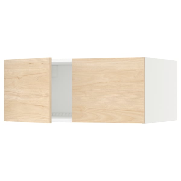 SEKTION Top cab f fridge/freezer w 2 doors, white/Askersund light ash effect, 36x24x15 "