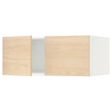 SEKTION Top cab f fridge/freezer w 2 doors, white/Askersund light ash effect, 36x24x15 "