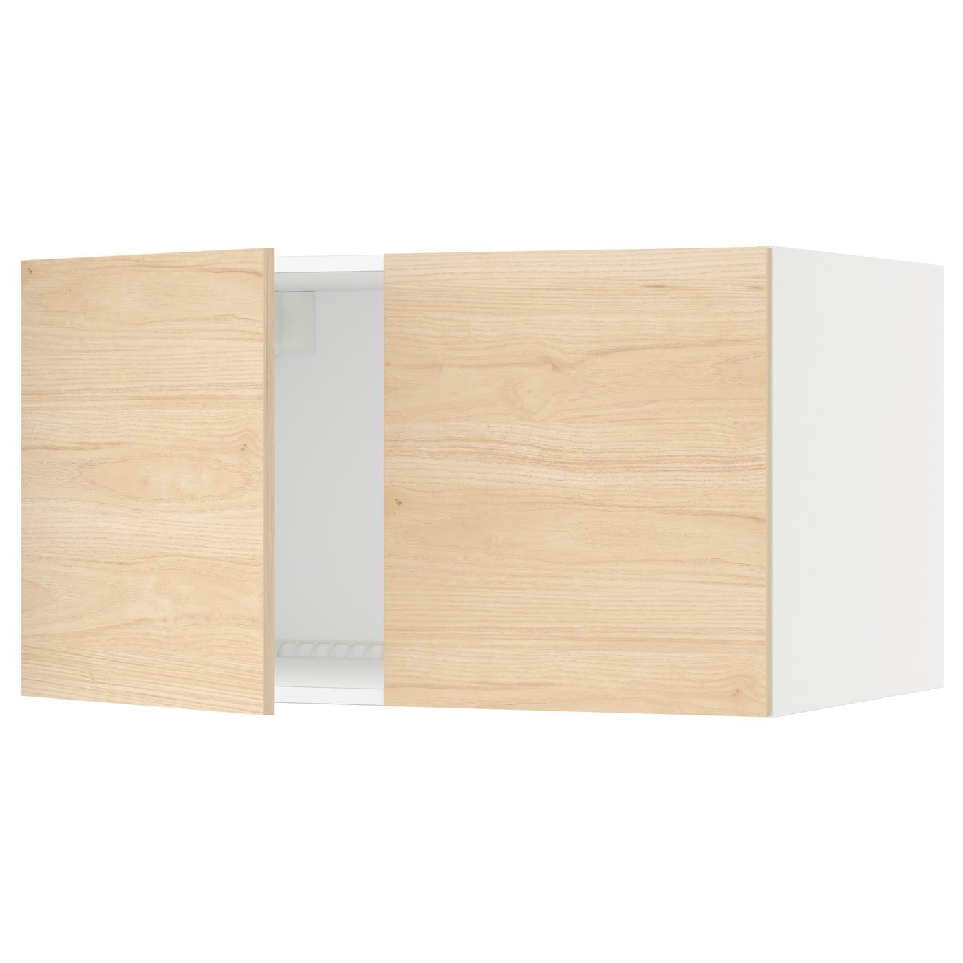 SEKTION top cab f fridge/freezer w 2 doors, white/Askersund light