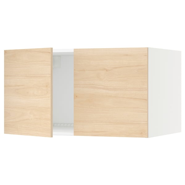 SEKTION Top cab f fridge/freezer w 2 doors, white/Askersund light ash effect, 36x24x20 "