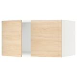 SEKTION Top cab f fridge/freezer w 2 doors, white/Askersund light ash effect, 36x24x20 "