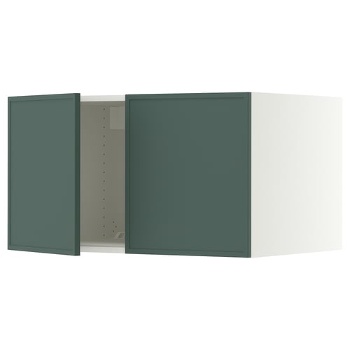 SEKTION Top cab f fridge/freezer w 2 doors, white/Aspudden dark gray-green, 36x24x20 "