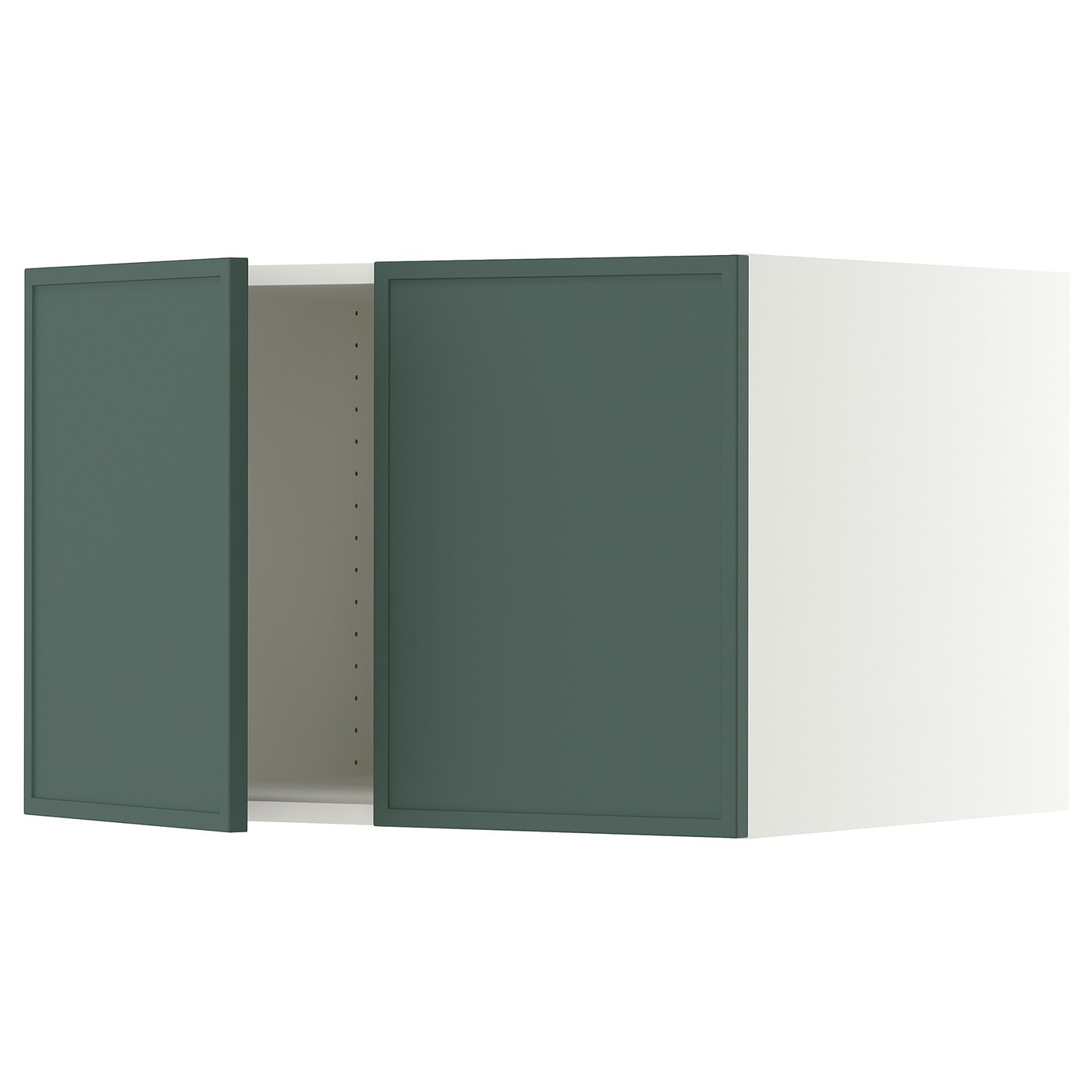 SEKTION top cab f fridge/freezer w 2 doors, white Enköping/brown