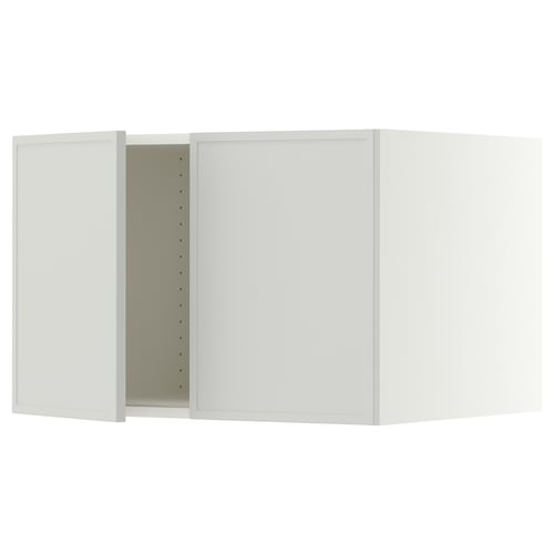 SEKTION Top cab f fridge/freezer w 2 doors, white/Aspudden light gray, 30x24x20 "