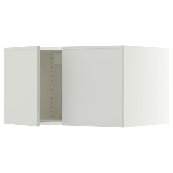 SEKTION Top cab f fridge/freezer w 2 doors, white/Aspudden light gray, 36x24x20 "