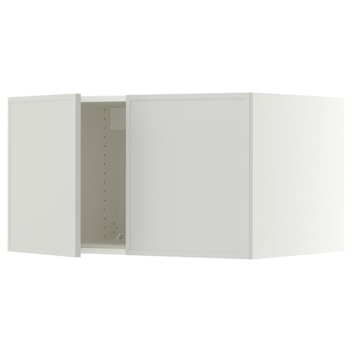 SEKTION Top cab f fridge/freezer w 2 doors, white/Aspudden light gray, 36x24x20 "