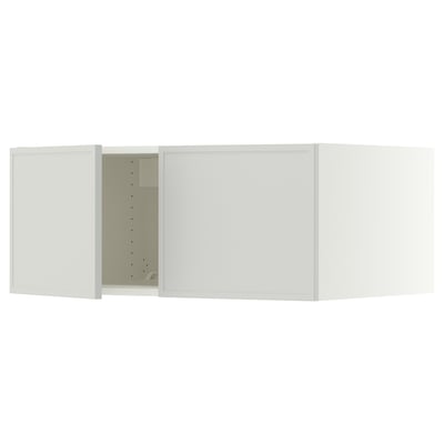 SEKTION Top cab f fridge/freezer w 2 doors, white/Aspudden light gray, 36x24x15 "