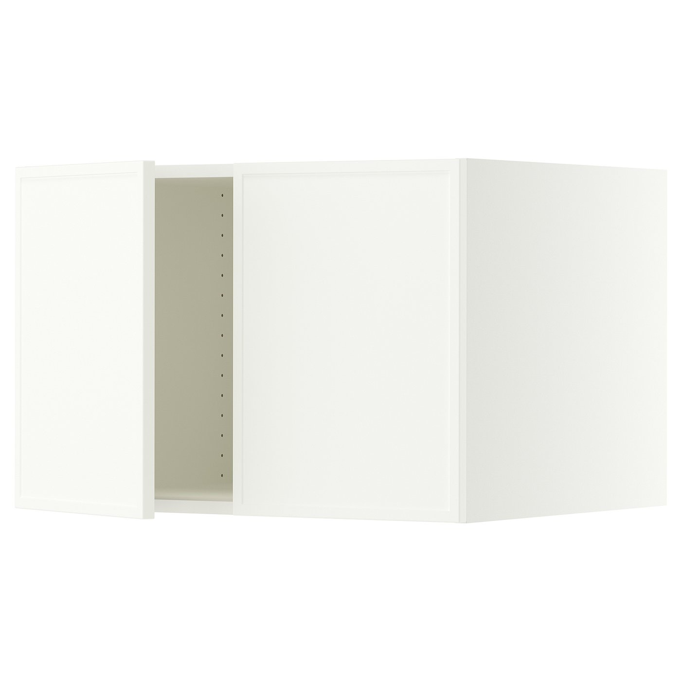 SEKTION top cab f fridge/freezer w 2 doors, white/Aspudden matte