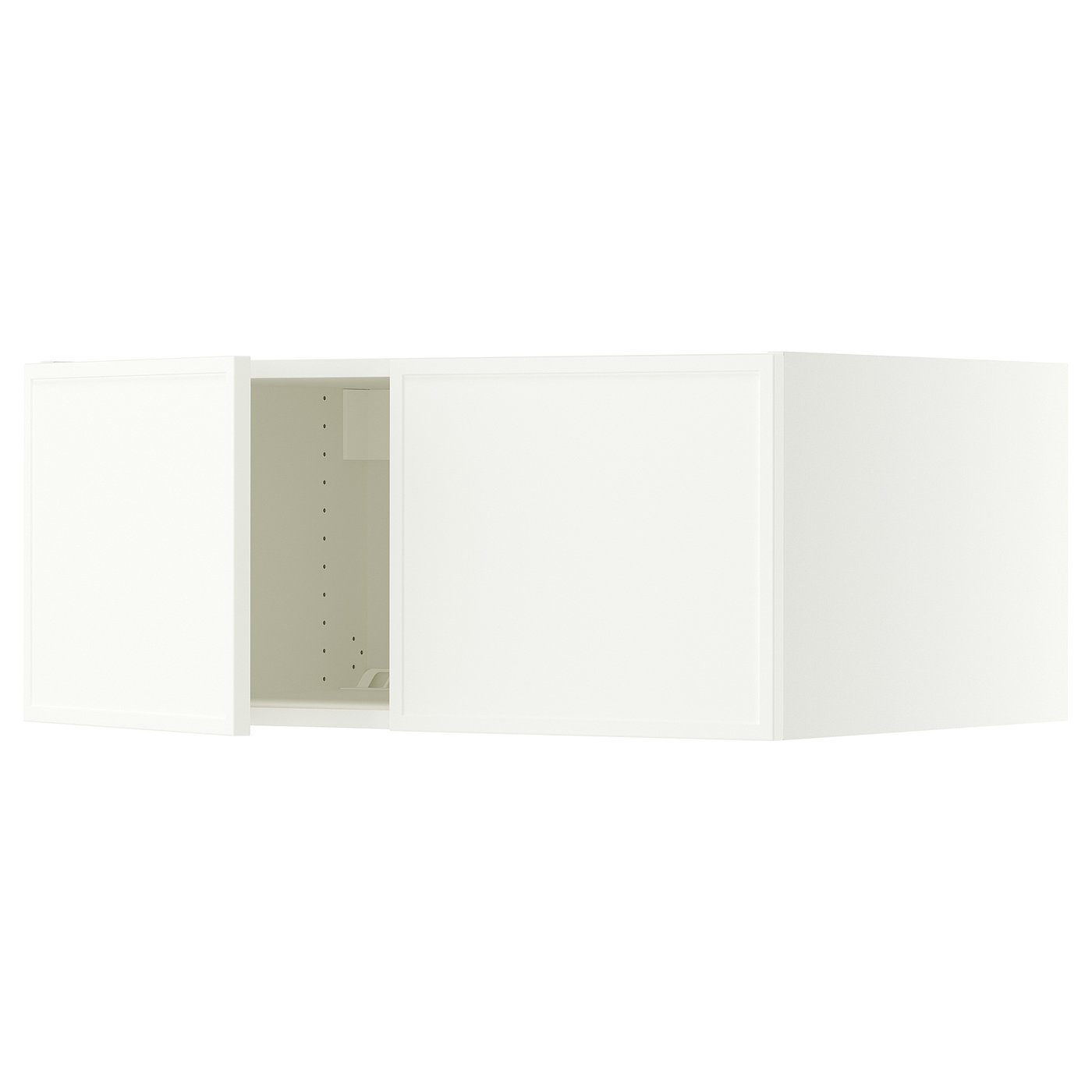 SEKTION top cab f fridge/freezer w 2 doors, white/Aspudden matte