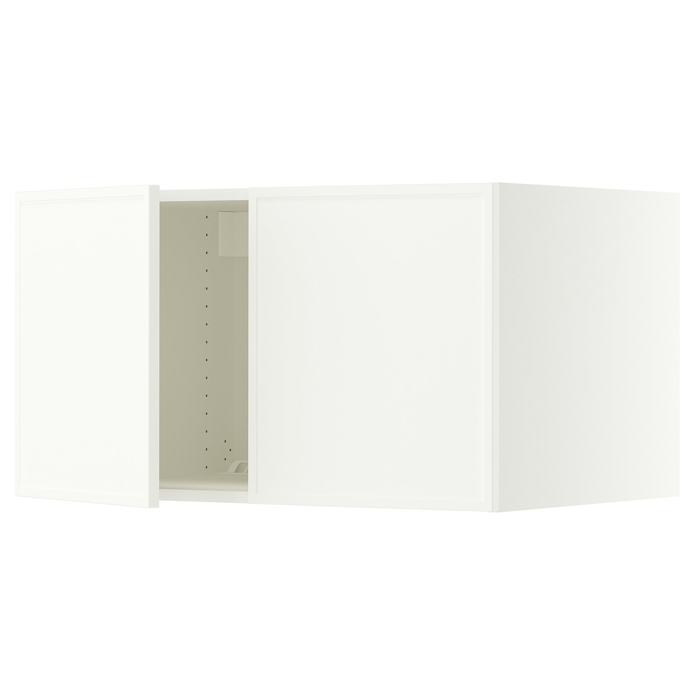 SEKTION top cab f fridge/freezer w 2 doors, white/Aspudden matte