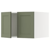 SEKTION Top cab f fridge/freezer w 2 doors, white/Axstad gray-green, 30x24x20 "