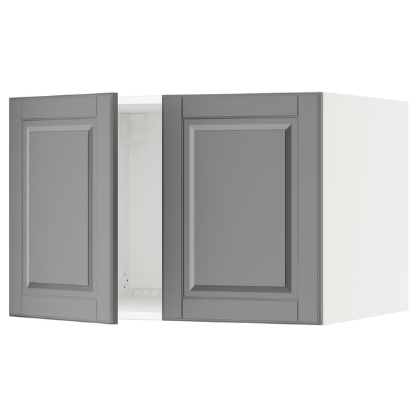 SEKTION Top cab f fridge/freezer w 2 doors, white/Bodbyn gray, 30x24x20 "
