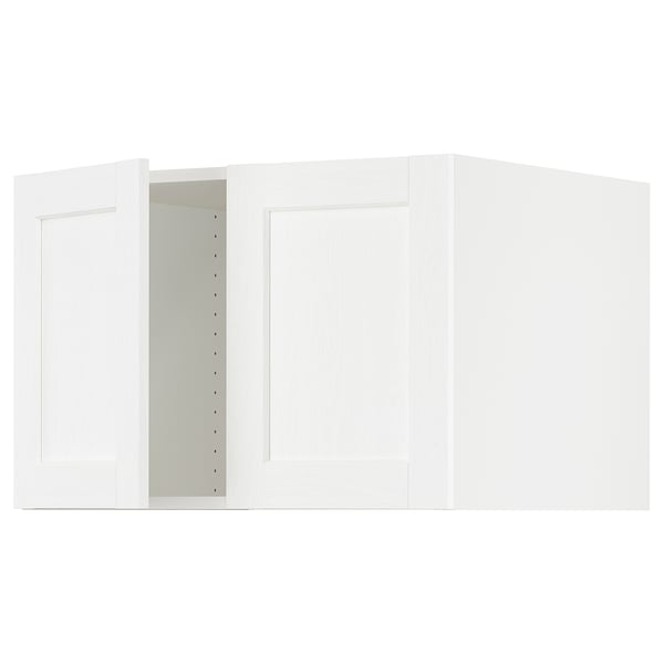 SEKTION Top cab f fridge/freezer w 2 doors, white Enköping/white wood effect, 30x24x20 "
