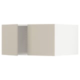 SEKTION Top cab f fridge/freezer w 2 doors, white/Havstorp beige, 30x24x15 "