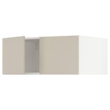 SEKTION Top cab f fridge/freezer w 2 doors, white/Havstorp beige, 36x24x15 "