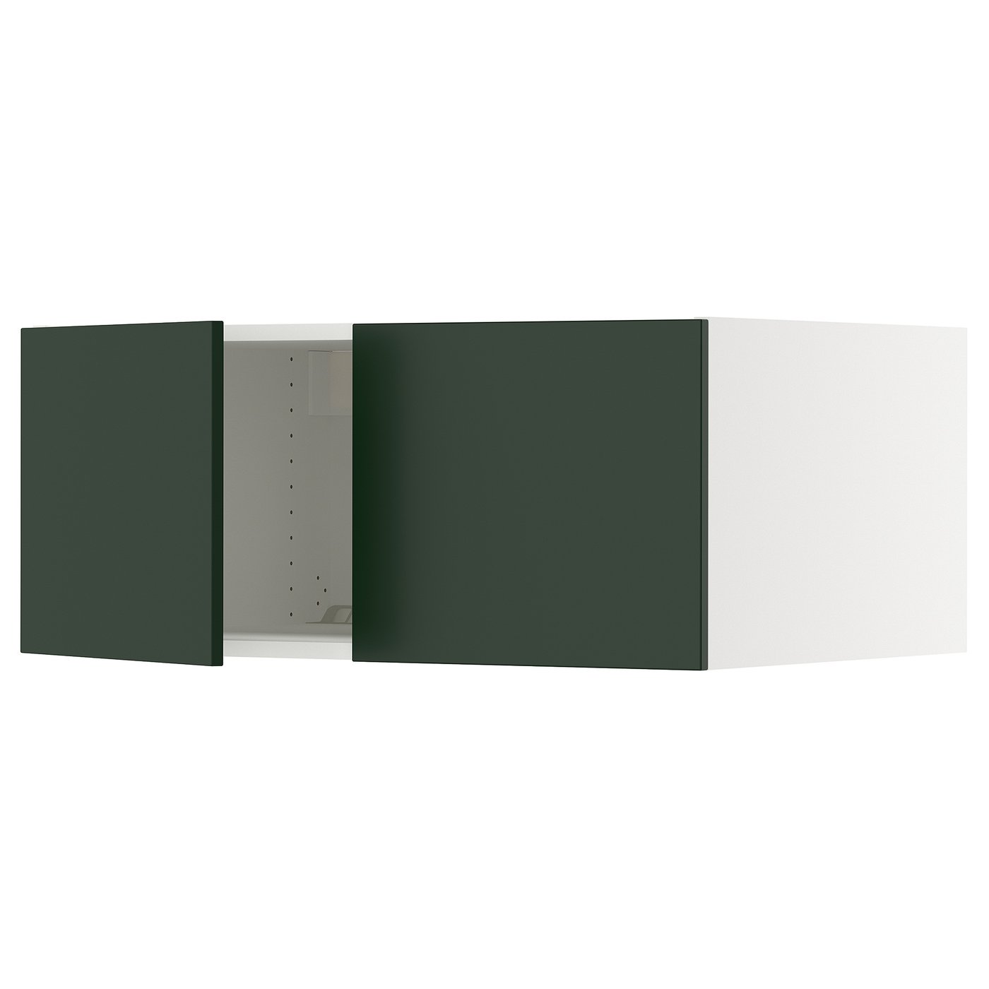 SEKTION top cab f fridge/freezer w 2 doors, white/Vedhamn oak