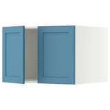 SEKTION Top cab f fridge/freezer w 2 doors, white/Lerhyttan blue, 30x24x20 "