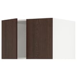 SEKTION Top cab f fridge/freezer w 2 doors, white/Sinarp brown, 30x24x20 "