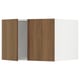 SEKTION Top cab f fridge/freezer w 2 doors, white/Tistorp brown walnut effect, 30x24x20 "