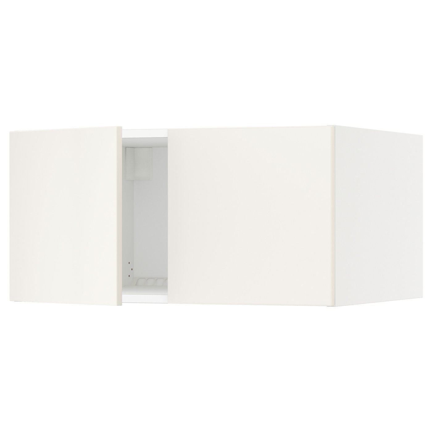 IKEA デトルフ SEKTION top cab f fridge/freezer w 2 doors, white/Bodbyn off-white