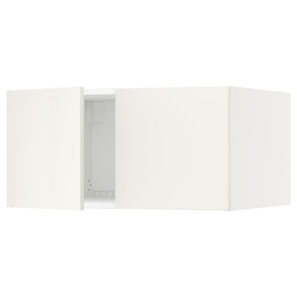 SEKTION Top cab f fridge/freezer w 2 doors, white/Veddinge white, 30x24x15 "