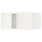 SEKTION Top cab f fridge/freezer w 2 doors, white/Veddinge white, 30x24x15 "