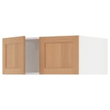 SEKTION Top cab f fridge/freezer w 2 doors, white/Vedhamn oak, 36x24x15 "
