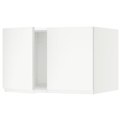 SEKTION Top cab f fridge/freezer w 2 doors, white/Voxtorp matte white, 30x24x20 "