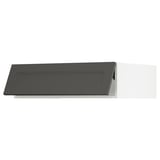 SEKTION Top cab f fridge/freezer w push-op, white/Axstad dark gray, 36x24x10 "