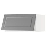 SEKTION Top cab f fridge/freezer w push-op, white/Bodbyn gray, 30x24x15 "
