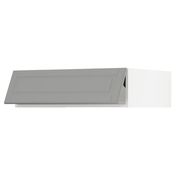 SEKTION Top cab f fridge/freezer w push-op, white/Bodbyn gray, 36x24x10 "