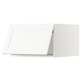SEKTION Top cab f fridge/freezer w push-op, white Enköping/white wood effect, 24x24x15 "