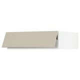 SEKTION Top cab f fridge/freezer w push-op, white/Havstorp beige, 36x24x10 "