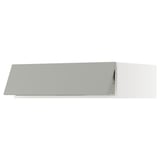 SEKTION Top cab f fridge/freezer w push-op, white/Havstorp light gray, 36x24x10 "