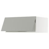 SEKTION Top cab f fridge/freezer w push-op, white/Havstorp light gray, 36x24x15 "