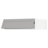 SEKTION Top cab f fridge/freezer w push-op, white/Lerhyttan light gray, 36x24x10 "