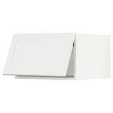 SEKTION Top cab f fridge/freezer w push-op, white/Lerhyttan light gray, 24x24x15 "