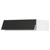 SEKTION Top cab f fridge/freezer w push-op, white/Nickebo matte anthracite, 36x24x10 "