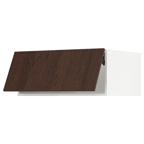 SEKTION Top cab f fridge/freezer w push-op, white/Sinarp brown, 36x24x15 "
