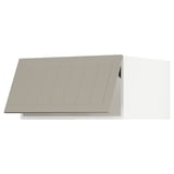 SEKTION Top cab f fridge/freezer w push-op, white/Stensund beige, 30x24x15 "
