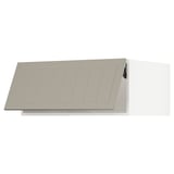 SEKTION Top cab f fridge/freezer w push-op, white/Stensund beige, 36x24x15 "