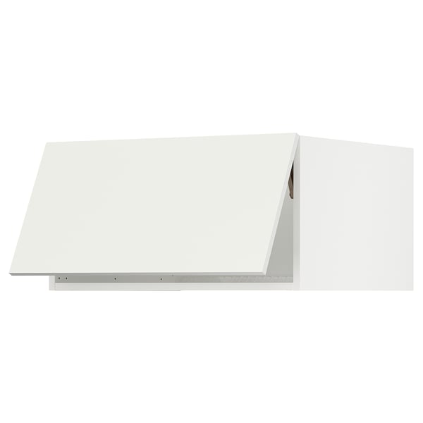 SEKTION Top cab f fridge/freezer w push-op, white/Vallstena white, 30x24x15 "
