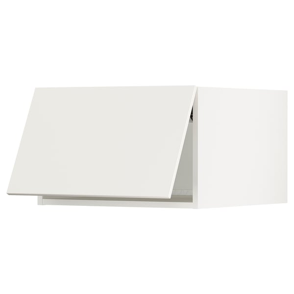 SEKTION Top cab f fridge/freezer w push-op, white/Veddinge white, 24x24x15 "
