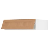 SEKTION Top cab f fridge/freezer w push-op, white/Vedhamn oak, 36x24x10 "