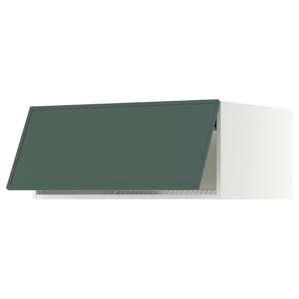 SEKTION Top cabinet for fridge/freezer, white/Aspudden dark gray-green, 36x24x15 "