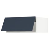 SEKTION Top cabinet for fridge/freezer, white Axstad/matte blue, 36x24x15 "