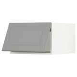 SEKTION Top cabinet for fridge/freezer, white/Bodbyn gray, 24x24x15 "