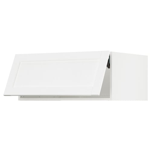 White kitchen cabinet with sleek, modern design and sturdy construction.
