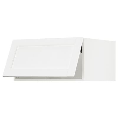 SEKTION Top cabinet for fridge/freezer, white Enköping/white wood effect, 30x24x15 "